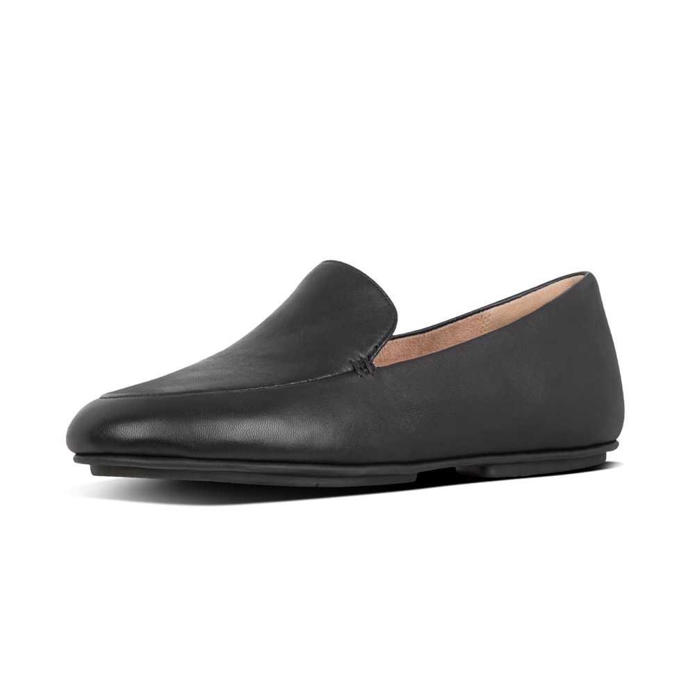 Fitflop Womens Loafers Black - Lena Leather - HG4385712